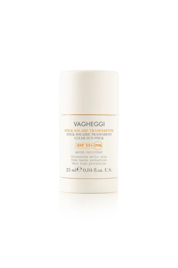 Vagheggi clear sun stick SPF 50 transparante zonnebrand stick Vagheggi Zonbescherming natuurlijke ingrediënten