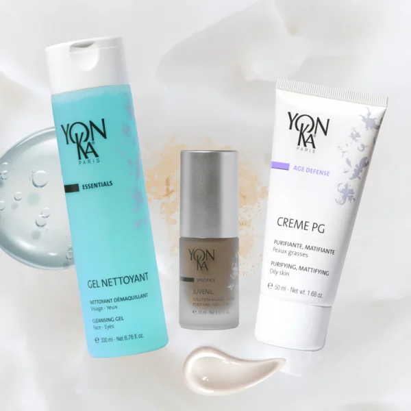 Verzorging set tegen puistjes en onzuiverheden Yon-Ka Yon-Ka Gel Nettoyant, Juvenil en Crème PG set