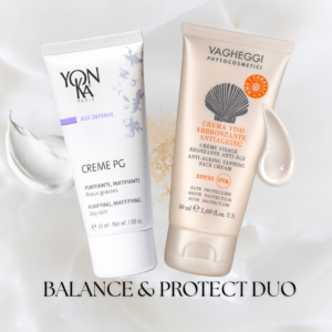 Balance Protect Duo met Crème PG en Vagheggi Anti-Ageing Tanning Face Cream SPF30 Crème PG 50 ml en Vagheggi SPF30 zomerroutine