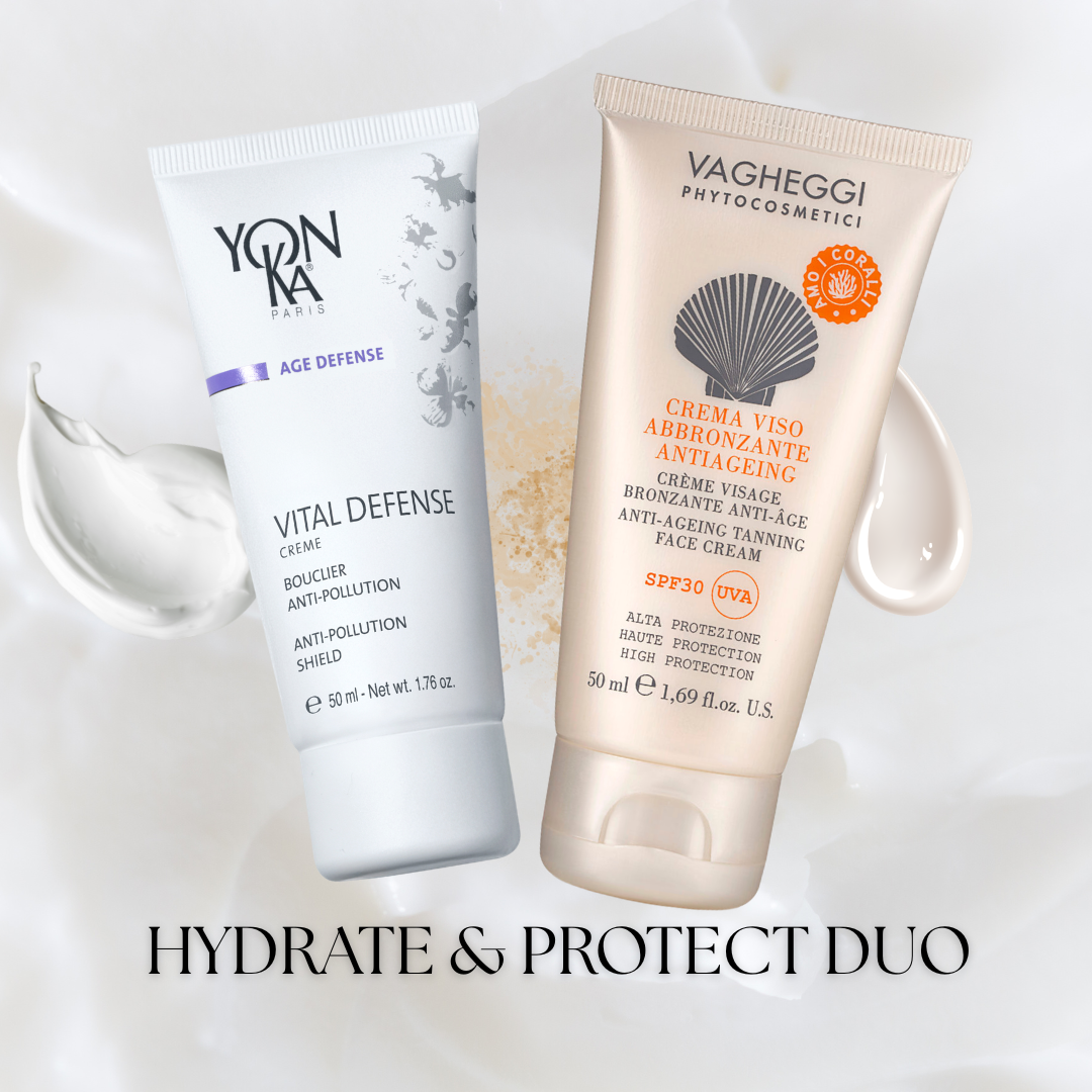 Vital Defense Crème en Face SPF Cream zomerroutine Hydraterend skincare duo met SPF voor vochtarme huid
