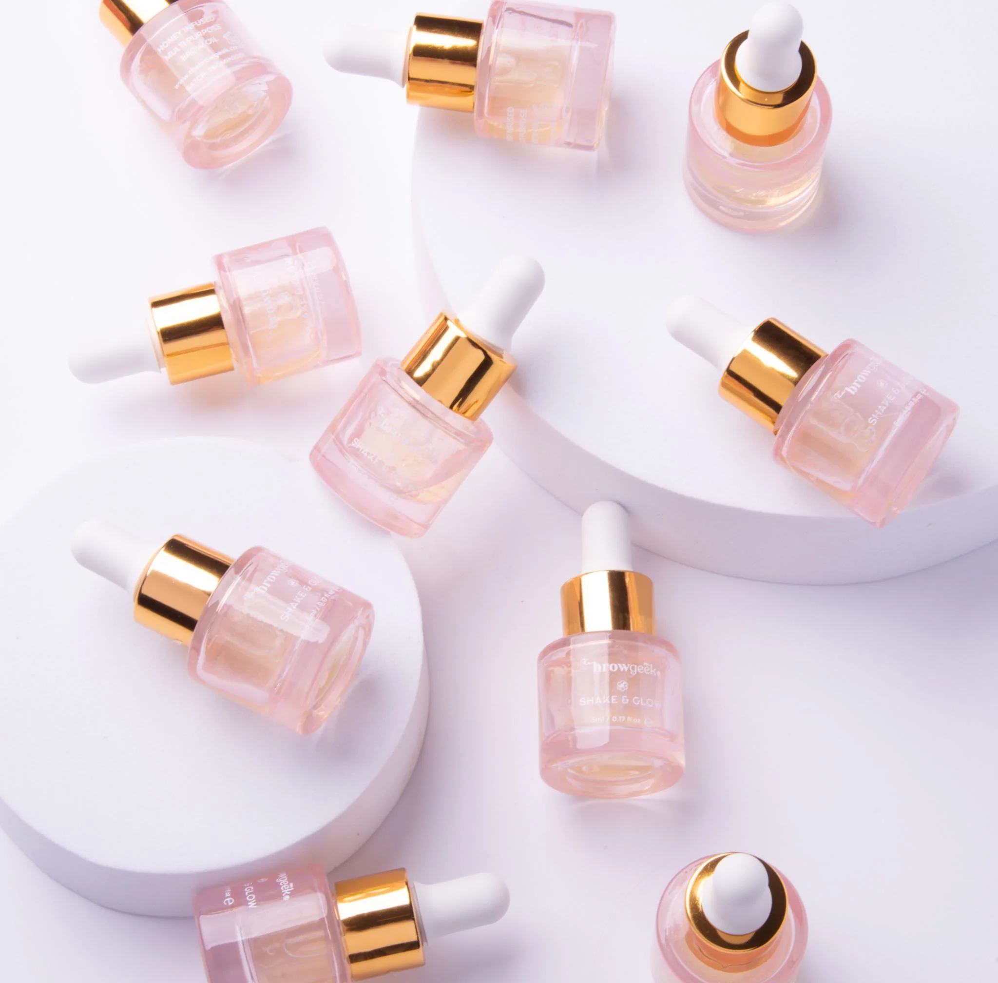 The Brow Geek Shake & Glow Brow Oil aftercare brows